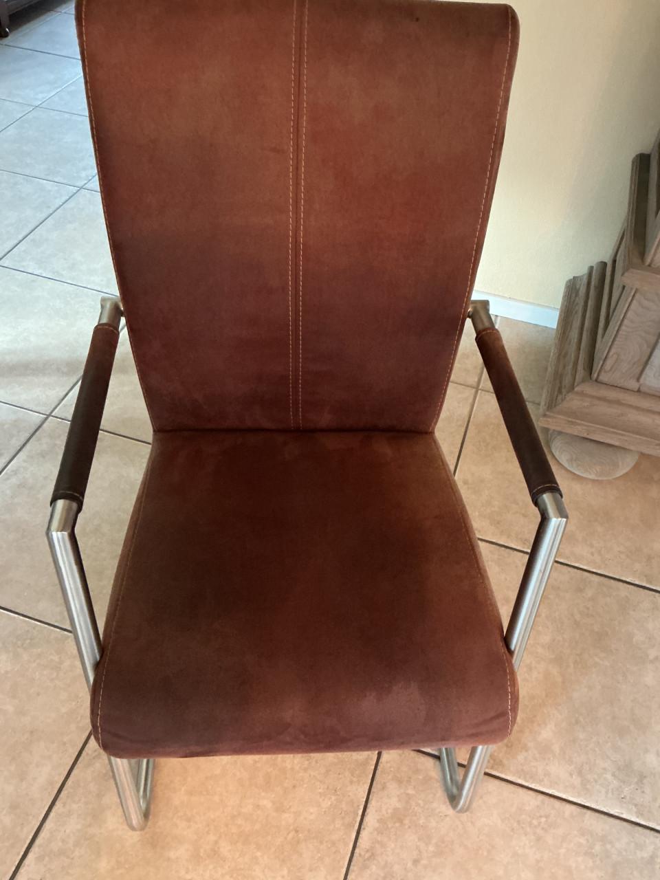 Izgst 6 eetkamer stoelen met arm leuning