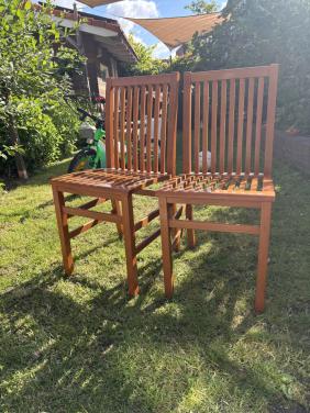 Houten eetkamerstoelen