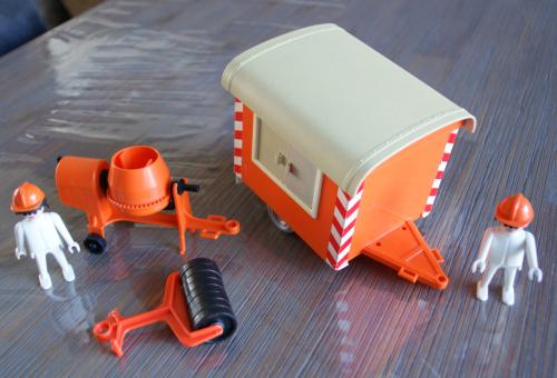 Playmobil Schaftkeet / Bouwwagen met betonmolen (setnummer 3202)
