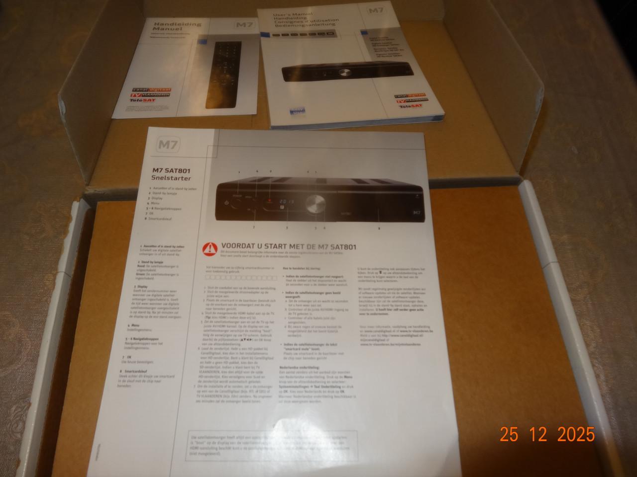 ZGAN M7 SAT801 satellite Canal Digitaal FHD Ontvanger