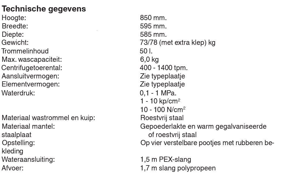 Asko wasmachine 1400tpm