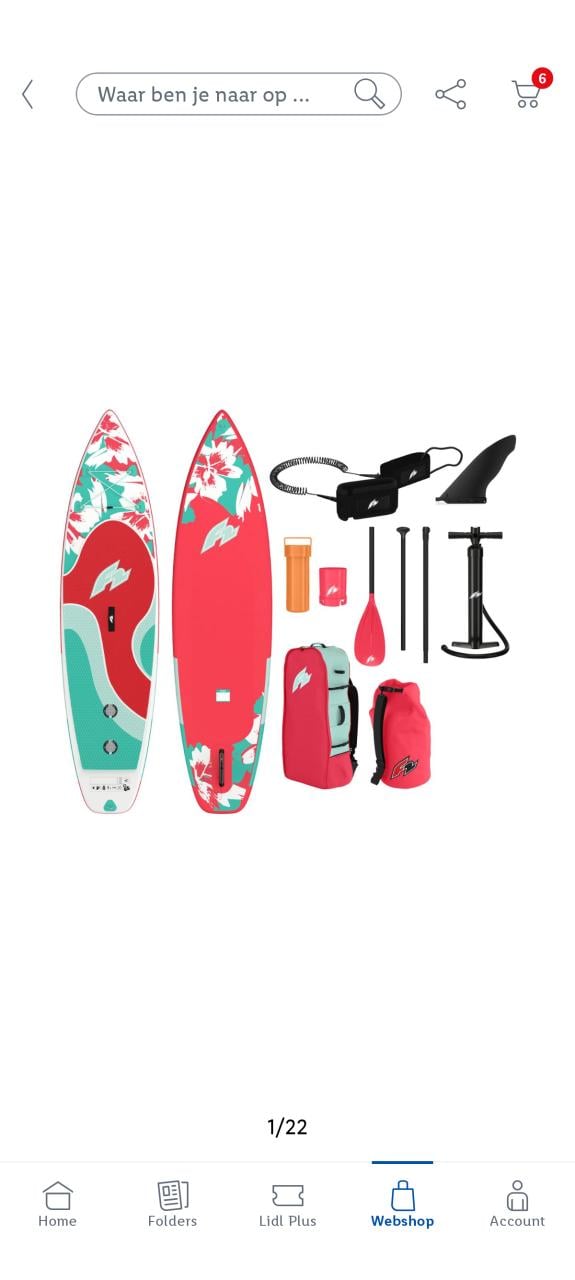 Nieuw opblaasbaar F2 SUP board inclusief toebehoren! Suppen, watersport.