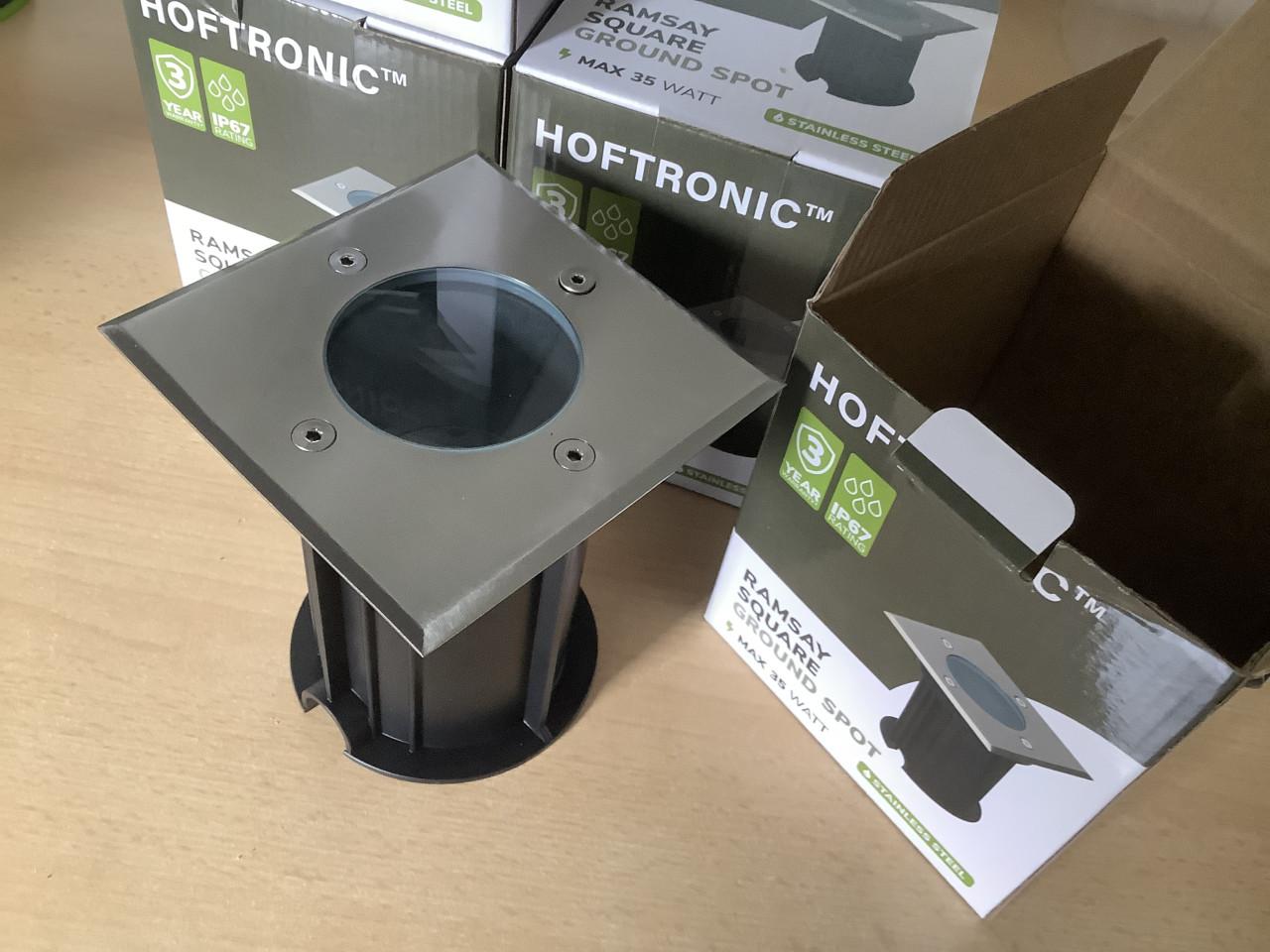 Set van 4 nieuwe grondspots van HOFTRONIC.