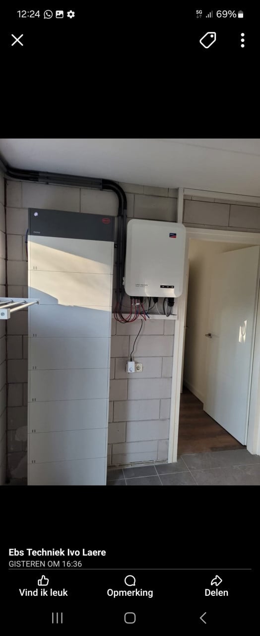 Thuis batterij  pylontech  met sma  storage  3.7/5.0