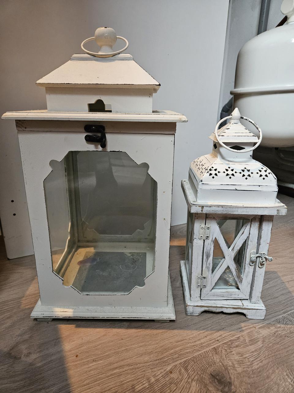 Brocante lantaarn 2x