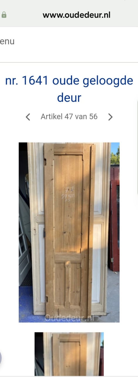 Unieke massief houten deur