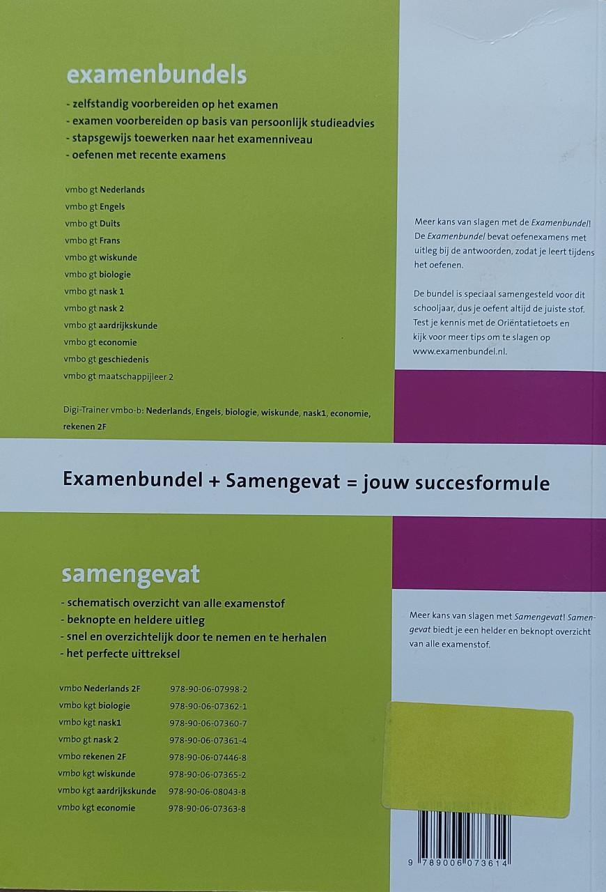 EXAMENBUNDELS VMBO-gt – diverse vakken