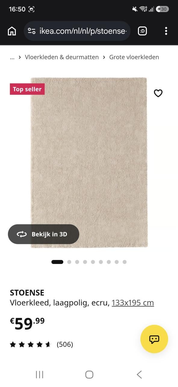 Beige vloerkleed ikea