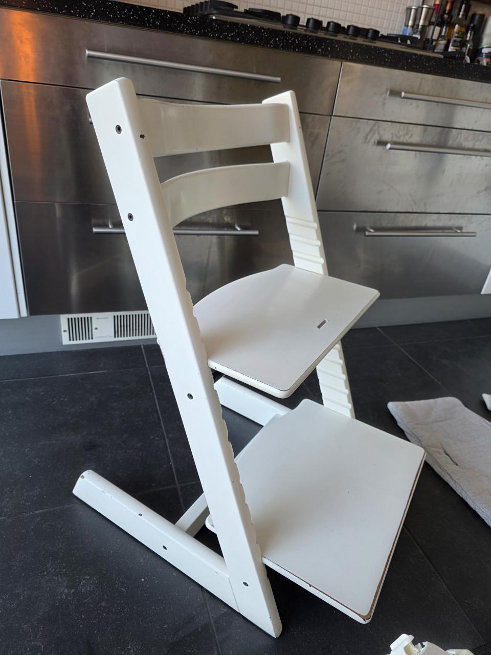 Stokke Tripp Trapp met babyset, tray en tuigje