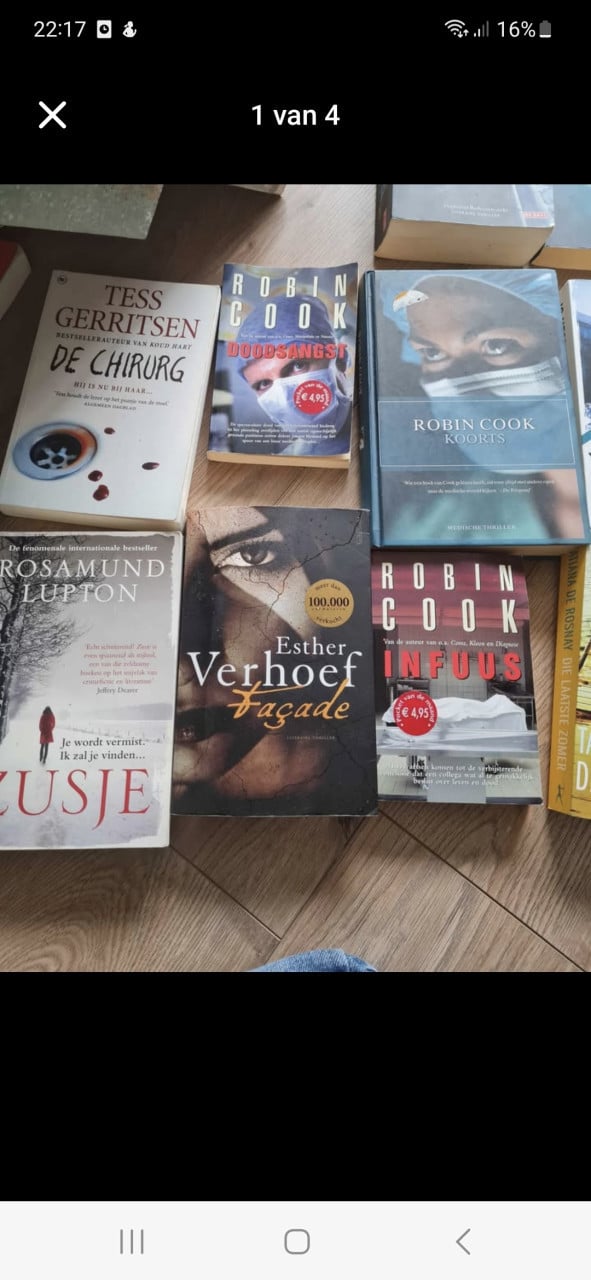 Boeken, thrillers, e.d