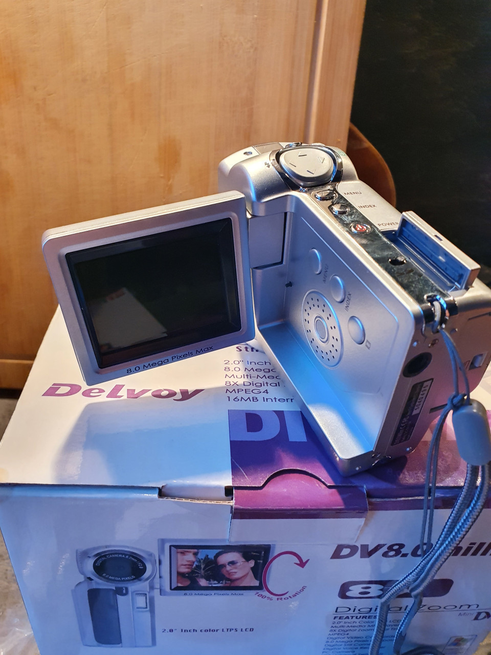 Zgan kleine digitale complete video/ camcorder delvoy dv 8.0 million....