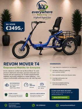 REVOM Mover T4  Meer dan een elektrische driewieler
