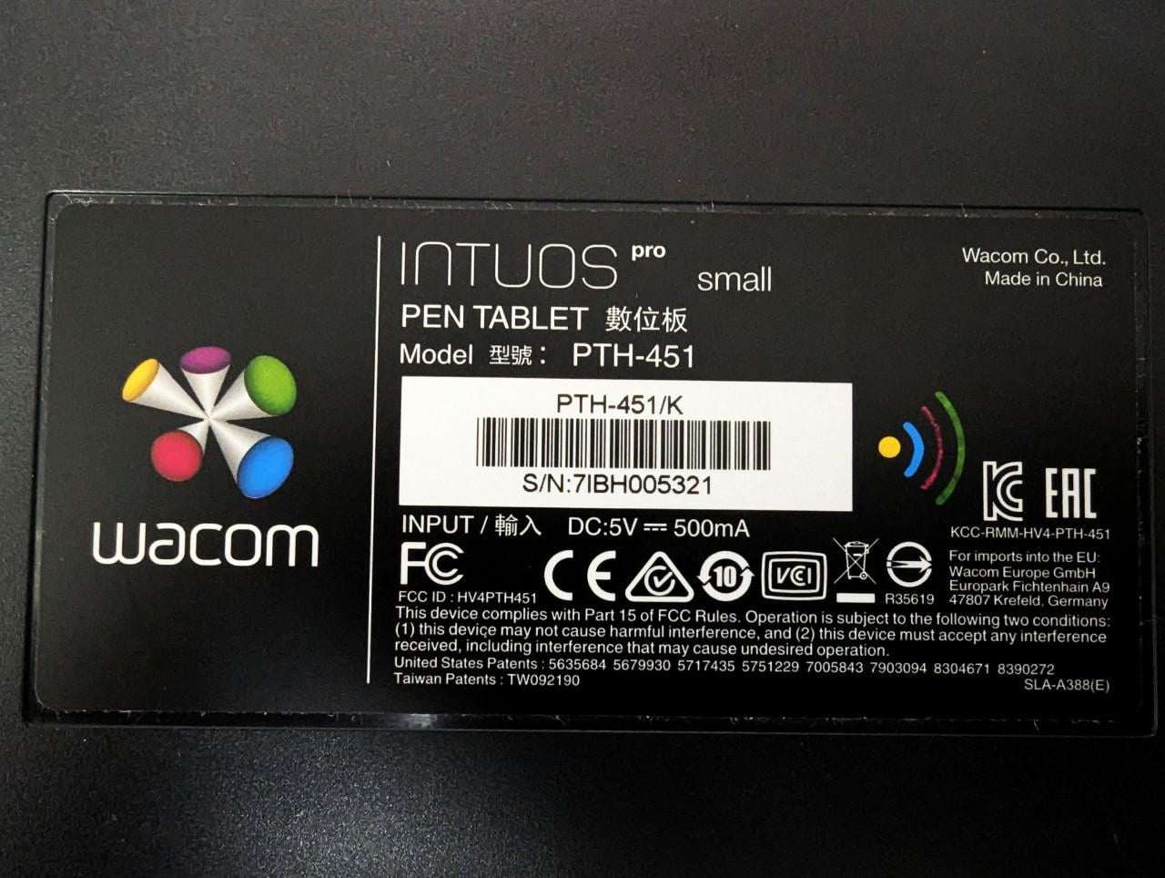 Wacom pen tablet