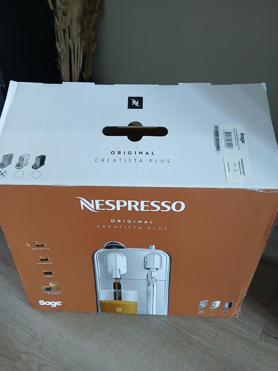 Nespresso original creatista plus koffiezetapparaat