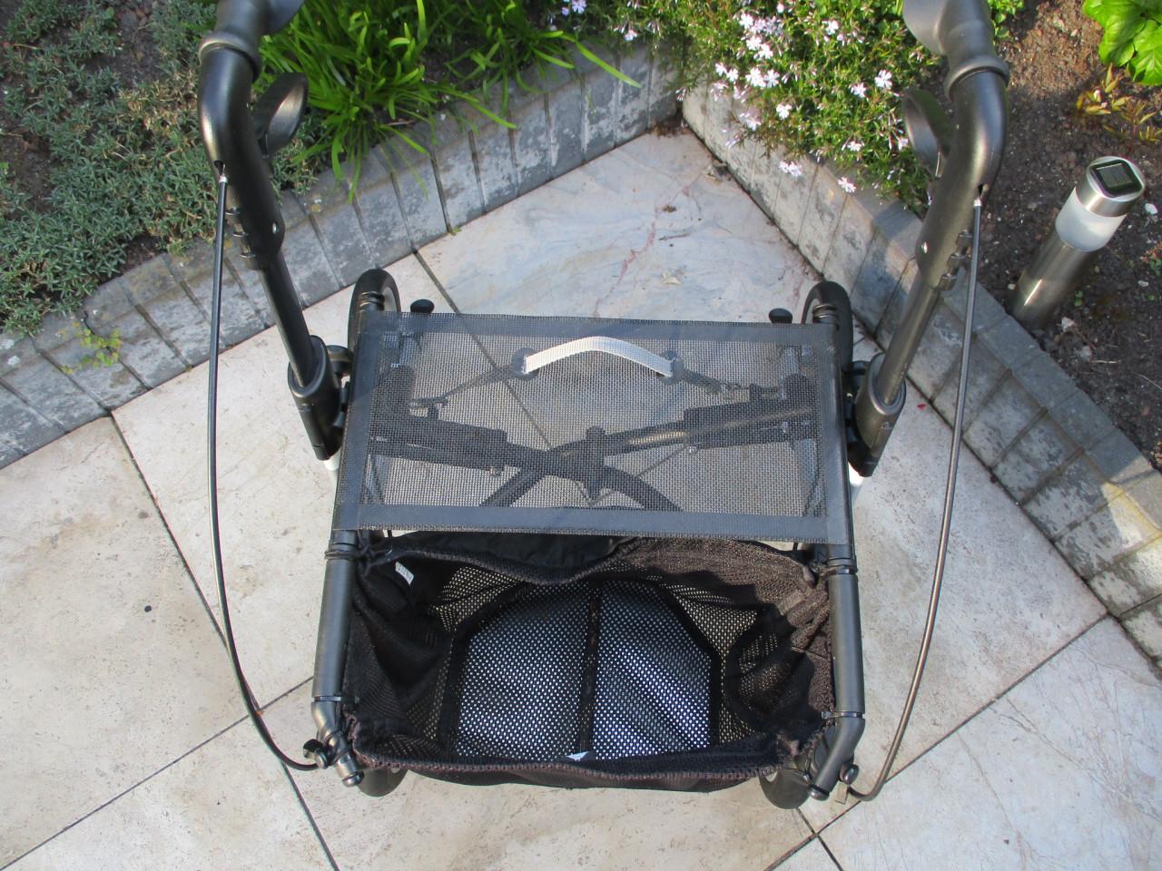 Zgan Topro OLympos  rollator met Softwielen zitje grote tas en rugleuning