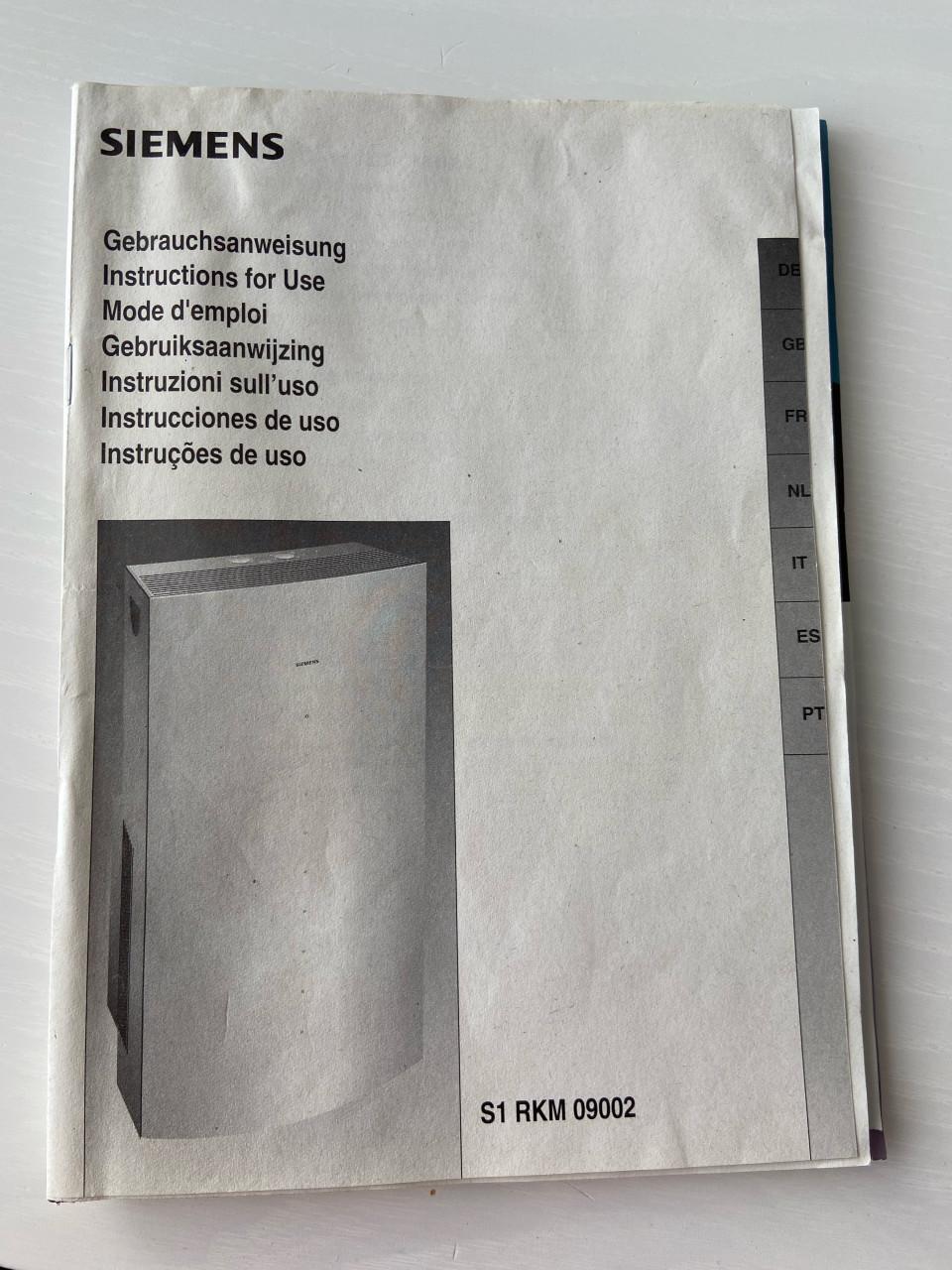 Siemens verrijdbare airco S1 RKM 09002