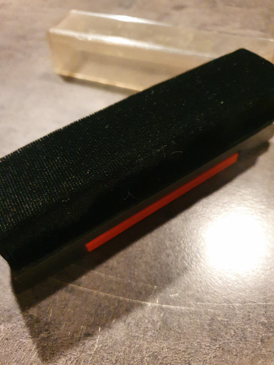Mooie jaren 70 superzachte antistatische vinyl borstel voor vinylplaten..