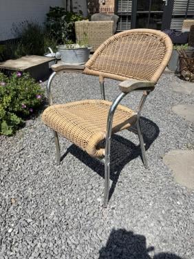 Bistro stoelen aluminium kunststof