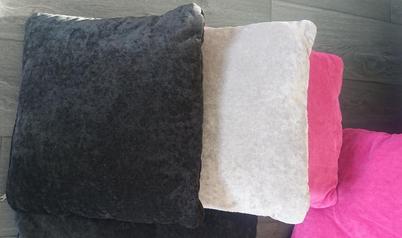 10-delige Kussen set roze/grijs/zwart