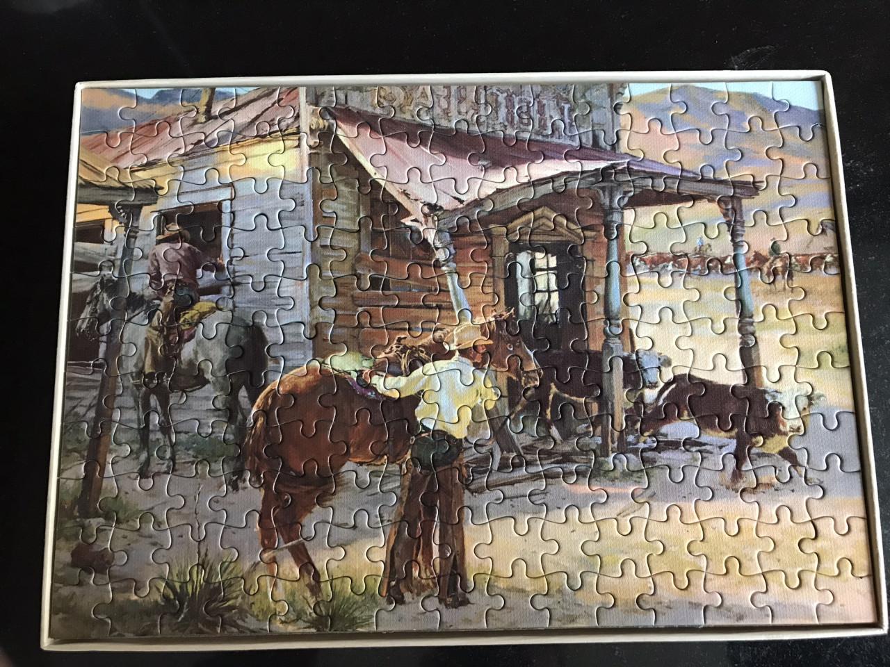 2 vintage legpuzzels