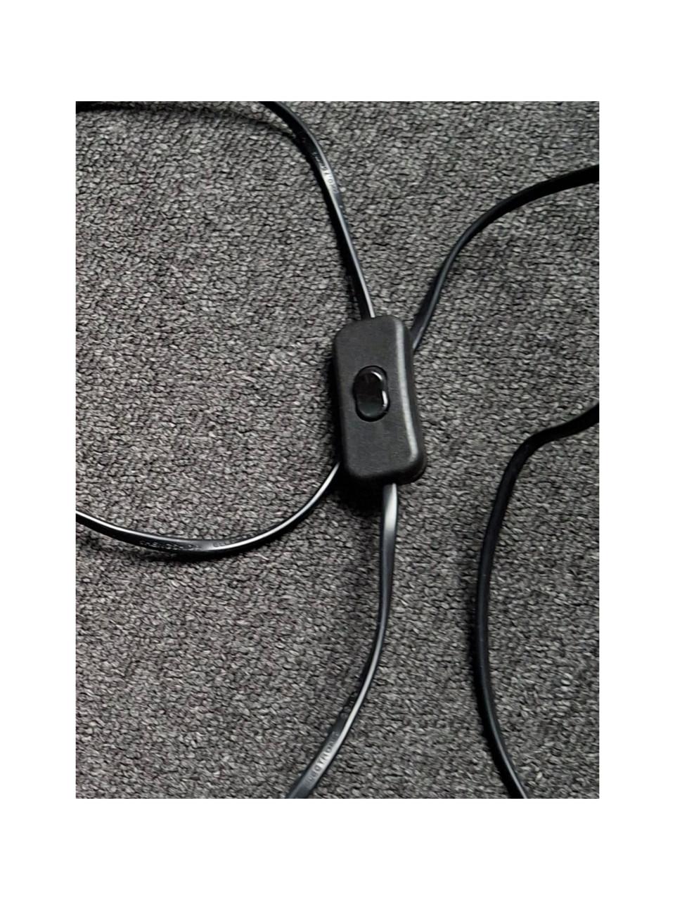 2 SCHEMERLAMPEN MET GESPIEGELDE VOET EN DONKERGRIJZE STOFFEN KAP