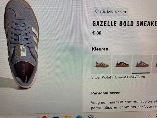 Adidas Gazelle maat 38 2/3. Nieuw