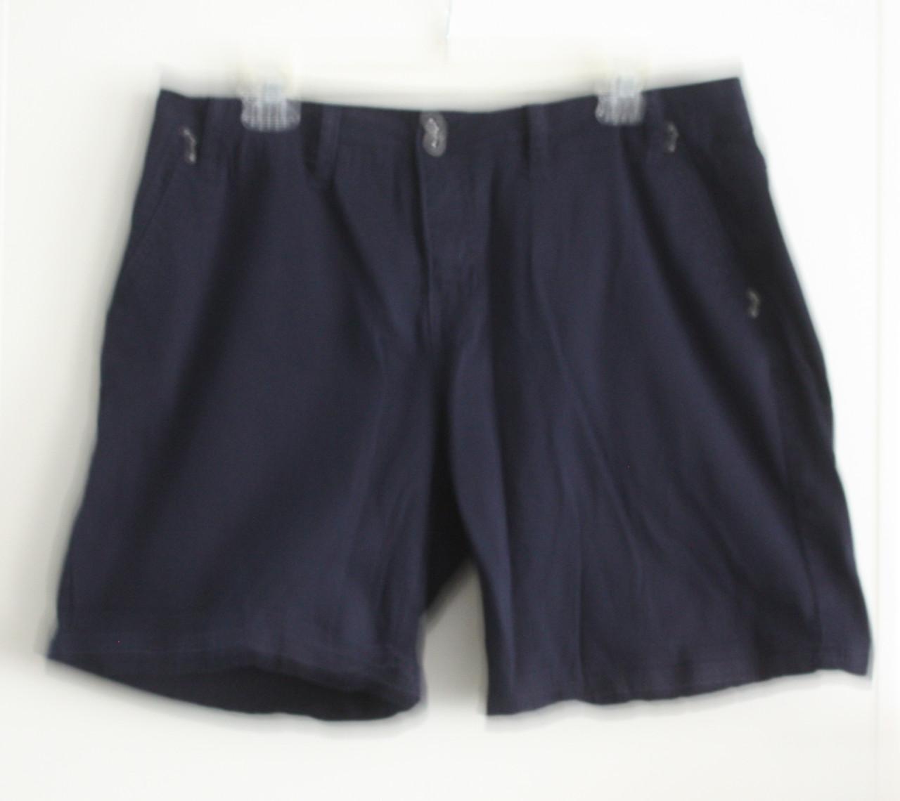 Donkerblauwe korte broek maat 44