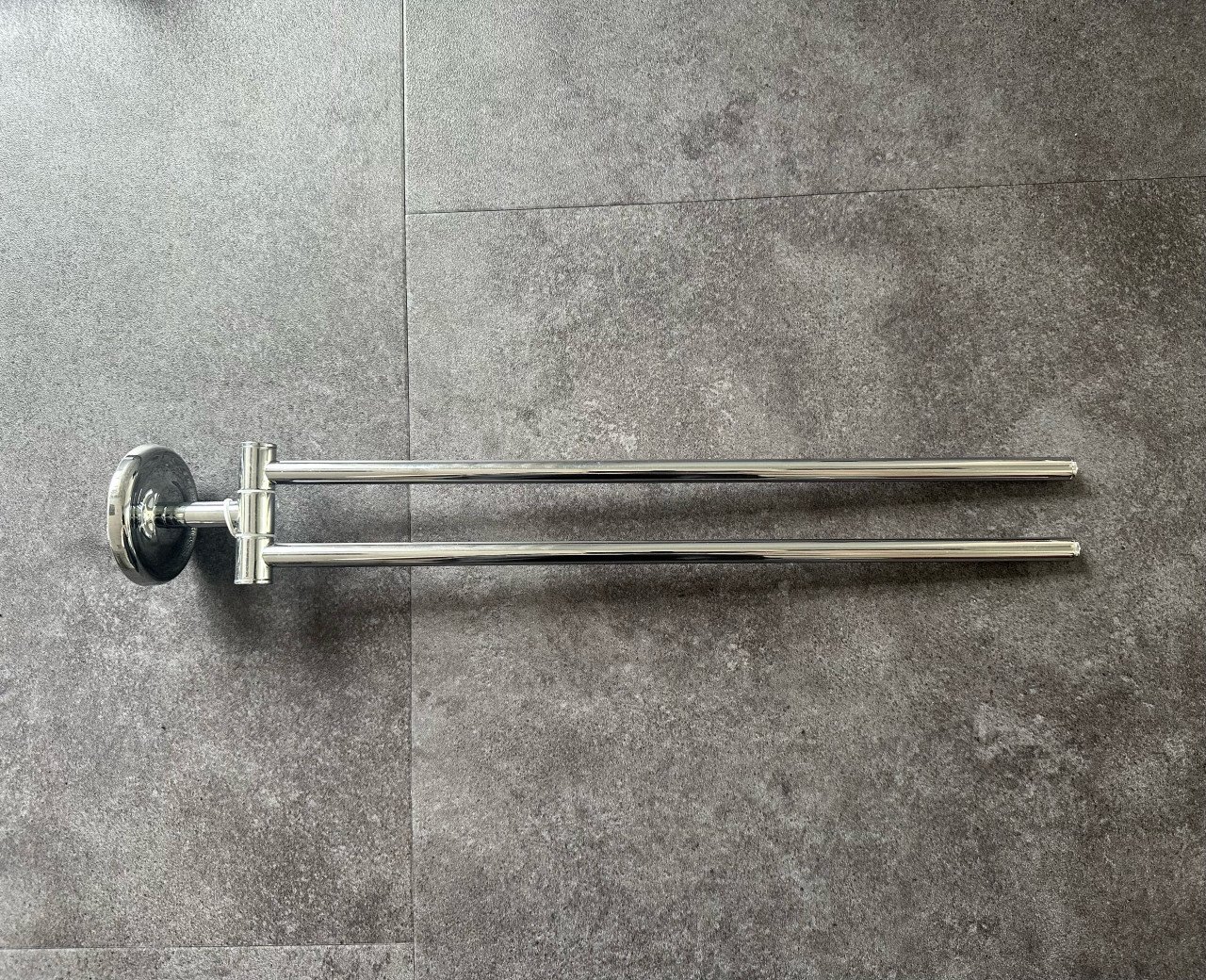 NIEUW Handdoekrek Plieger Chroom draaibaar 2 stangen