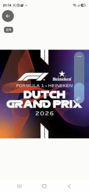 2 tickets F1 Dutch GP 3 dagen general admission