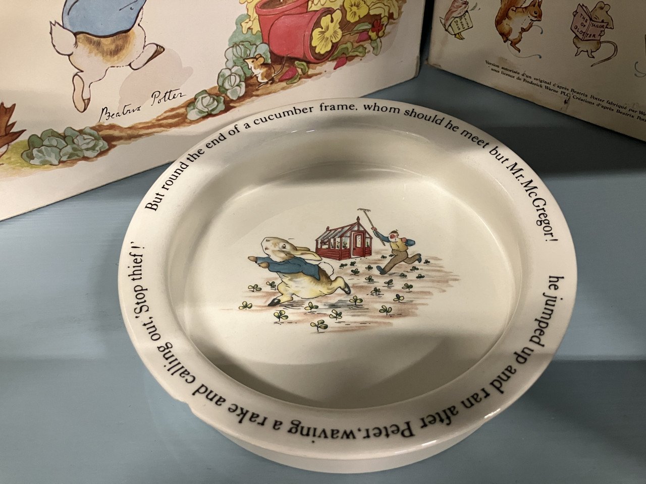 Wedgwood Peter Rabbit Nursery set + bijpassend Schaaltje
