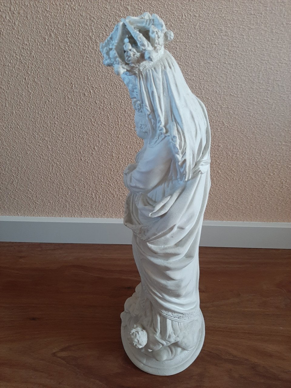 Mariabeeld wit 52 cm hoog