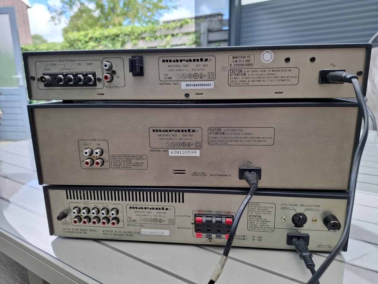 Marantz setje 151. ST 151 EN PM 151.