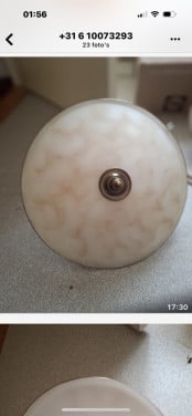 2 Plafonniëres van glas 30,-€