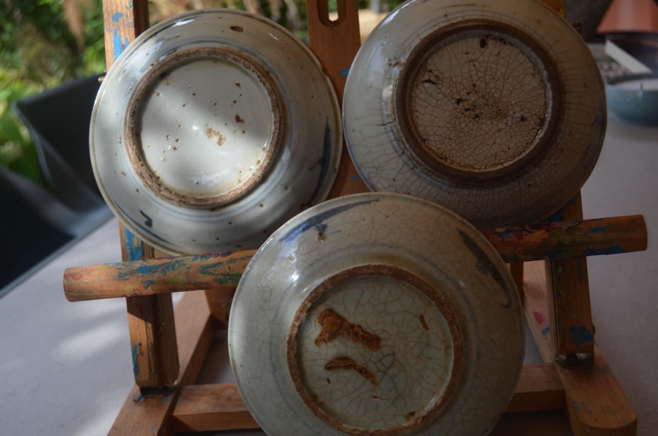 4 Schotels mogelijk Swatow / Ming ?? Goede staat.