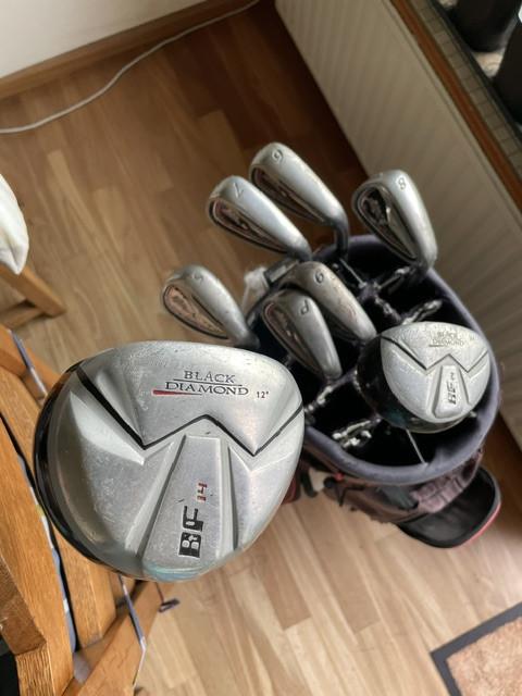 Golf stokken man -vrouw - Trolley en tas