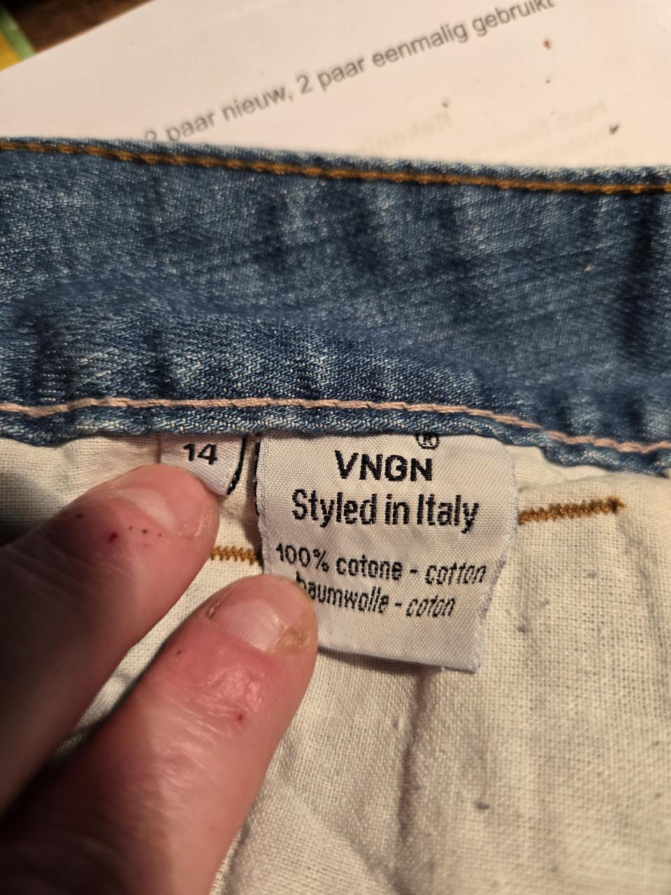 Denim rokje Vingino maat 14 / 164 Lengte 38 cm