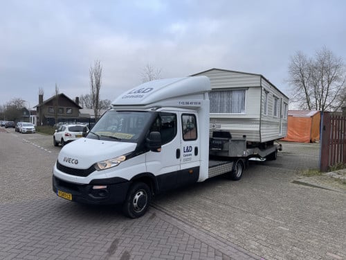 Transport van u Stacaravan Tourcaravan Camper....