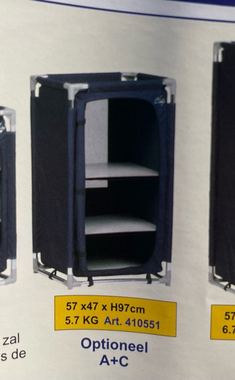 Kampeer kast 2 keer