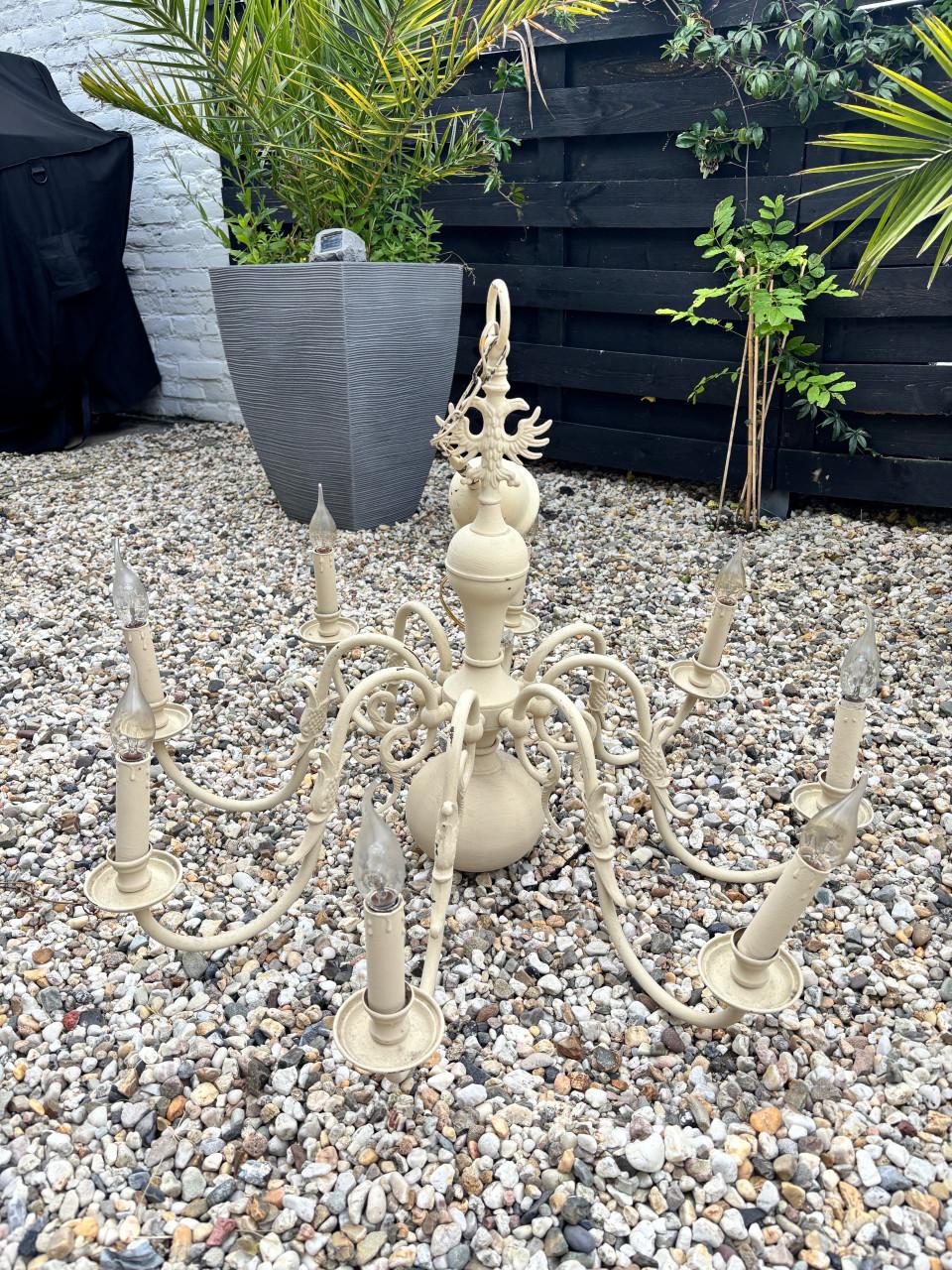 Brocante kroonluchters 8 arms