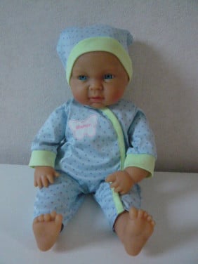 Z.G.A.N. BABYPOP MET ZACHT LIJFJE EN SLAAP OOGJES 42 CM