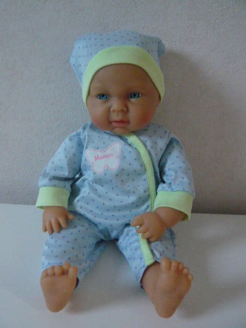 Z.G.A.N. BABYPOP MET ZACHT LIJFJE EN SLAAP OOGJES 42 CM