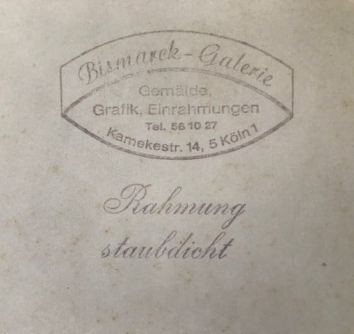 Schilderij Original Stahlstich