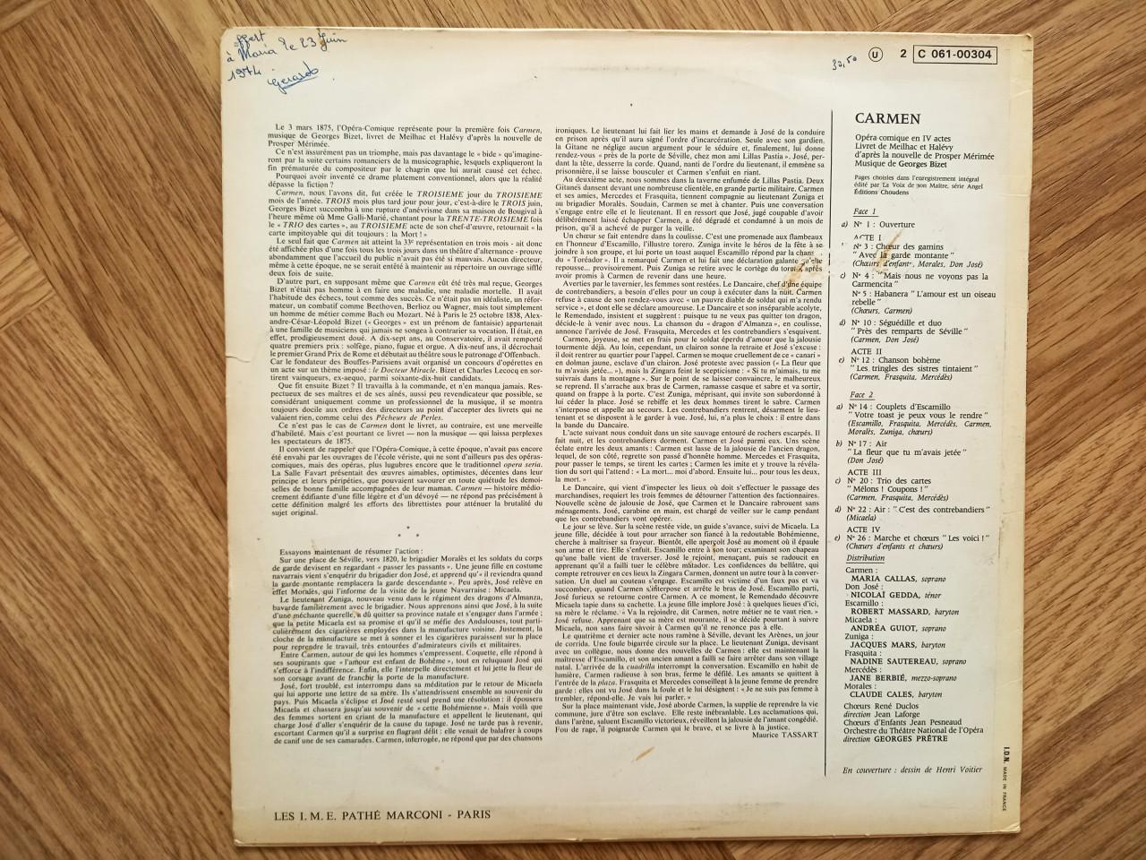 LP´s  2x Maria Callas