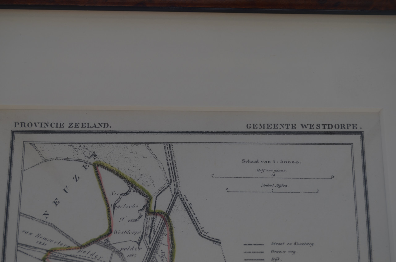 Fraaie Litho 1866 Gemeente Westdorpe Zee - Vla.