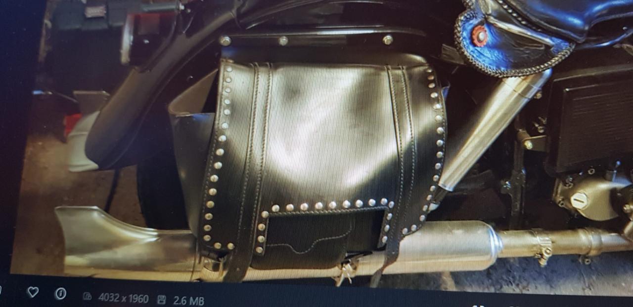 Lederen vintage motortassen HD