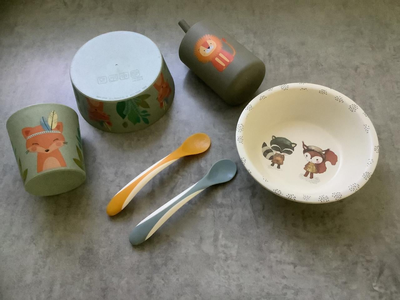 Koziol Beker + Schaal, Lonnie Beker met rietje/deksel, Wrendale Schaaltje