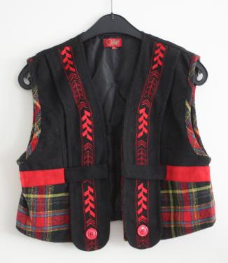 Gekleurd gillet maat xl