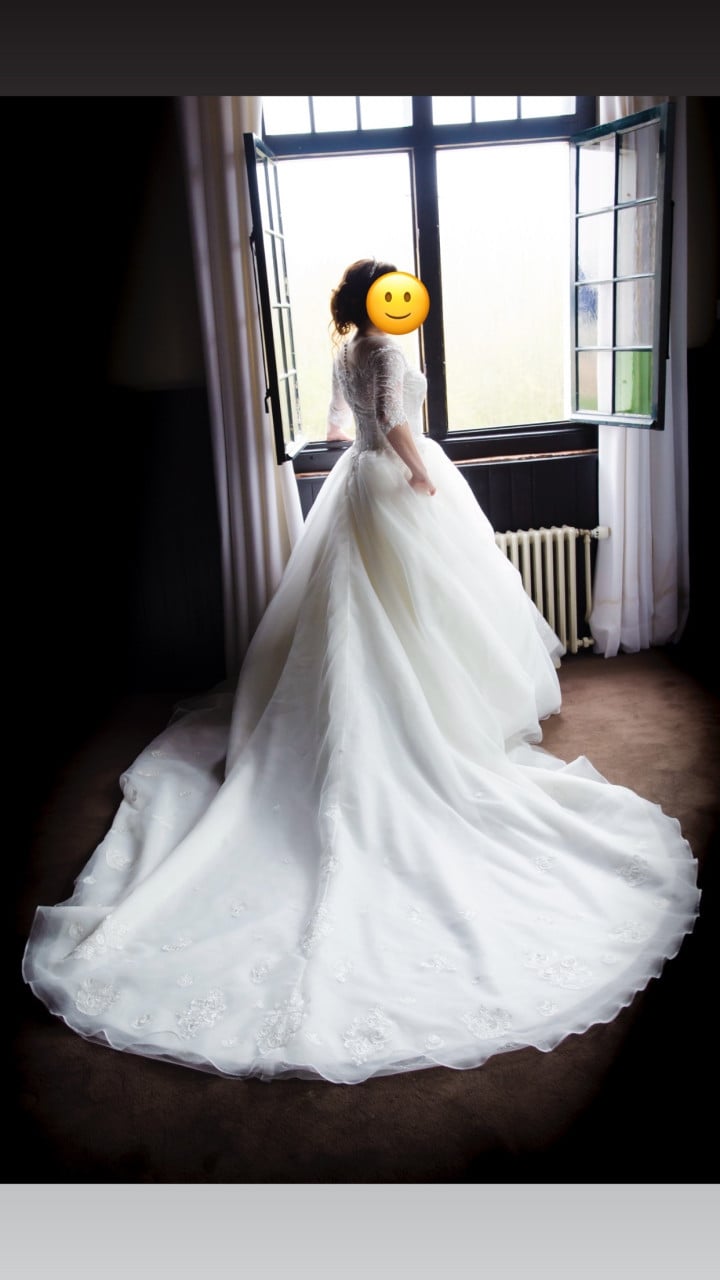 Prinsessen trouwjurk maat 40