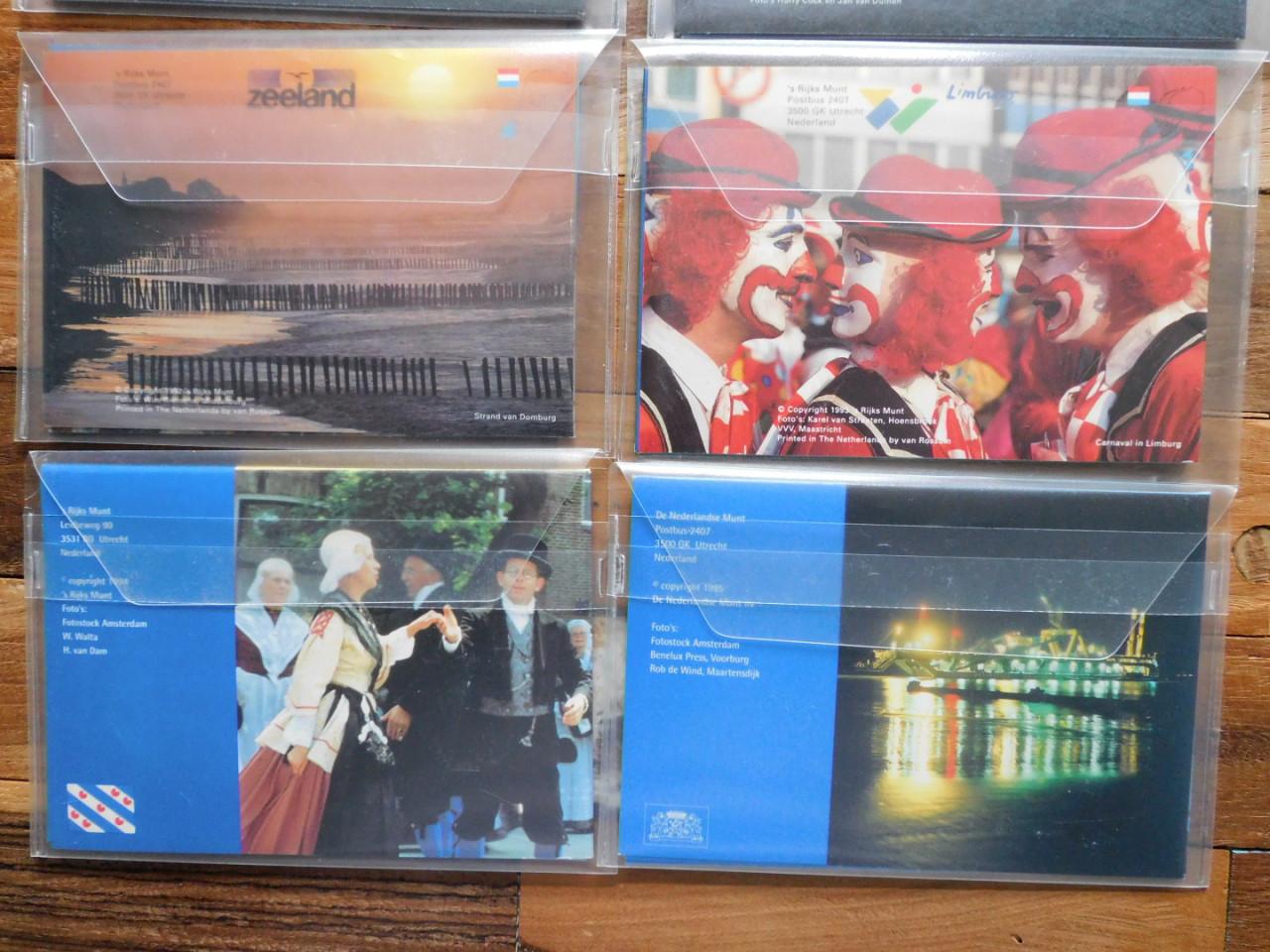 8 muntsetjes Nederland 1988 t/m 1995