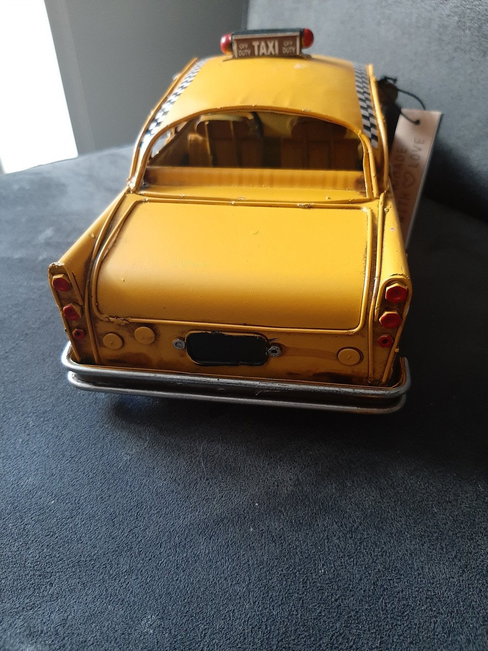 Blikken gele taxi